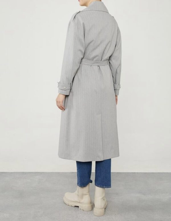 LEVIDORgestreifter Trenchcoat – Bild 6