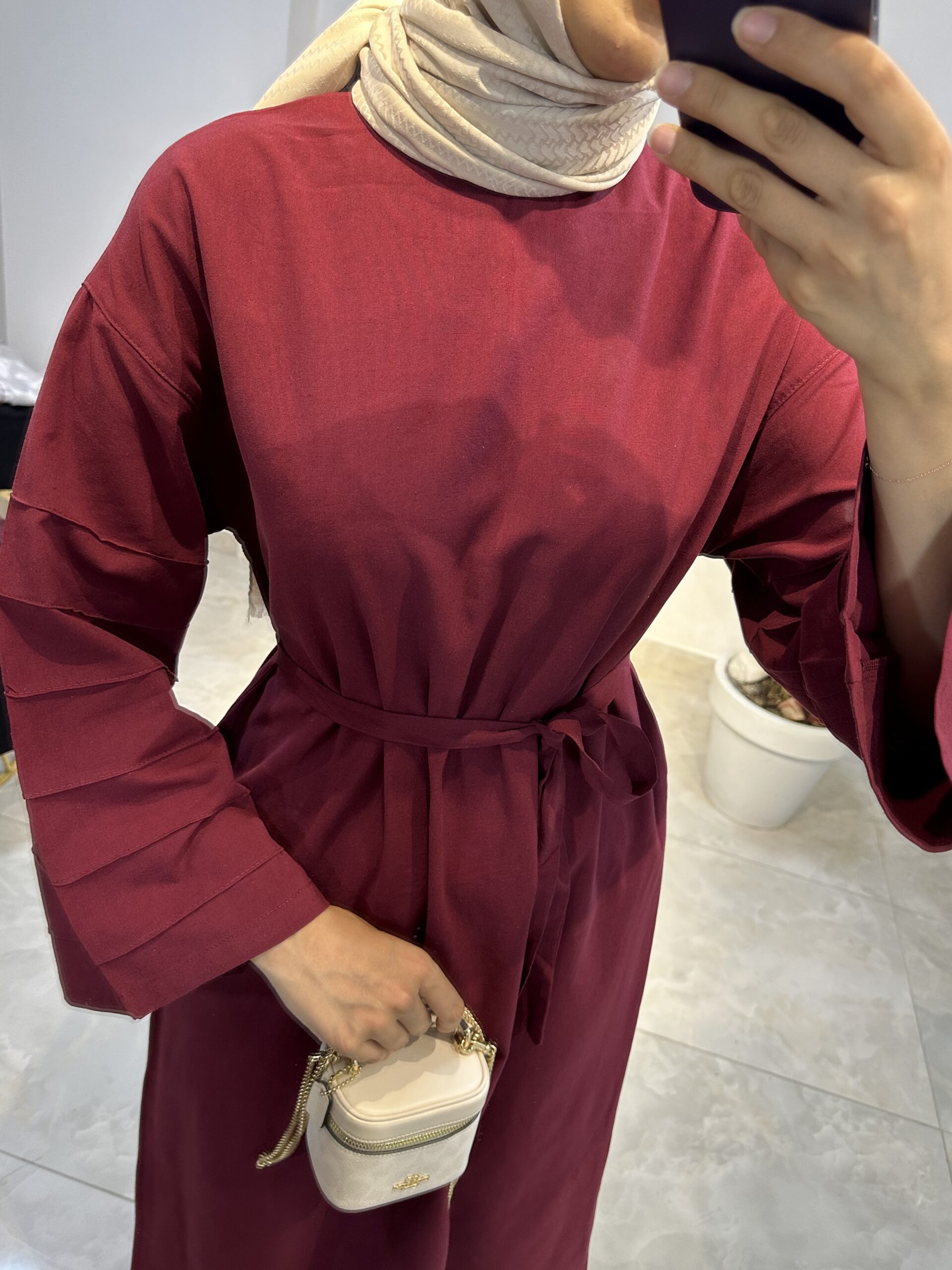 Leinenkleid mit Biesen – Bild 6