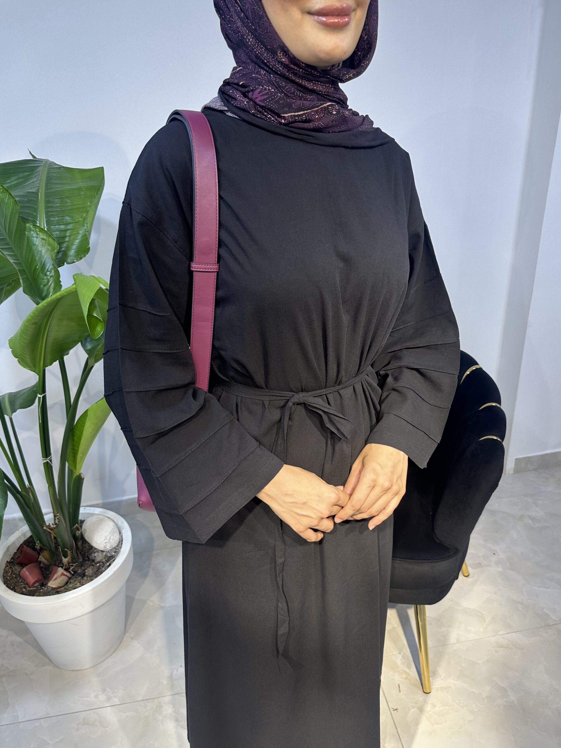 Leinenkleid mit Biesen – Bild 2