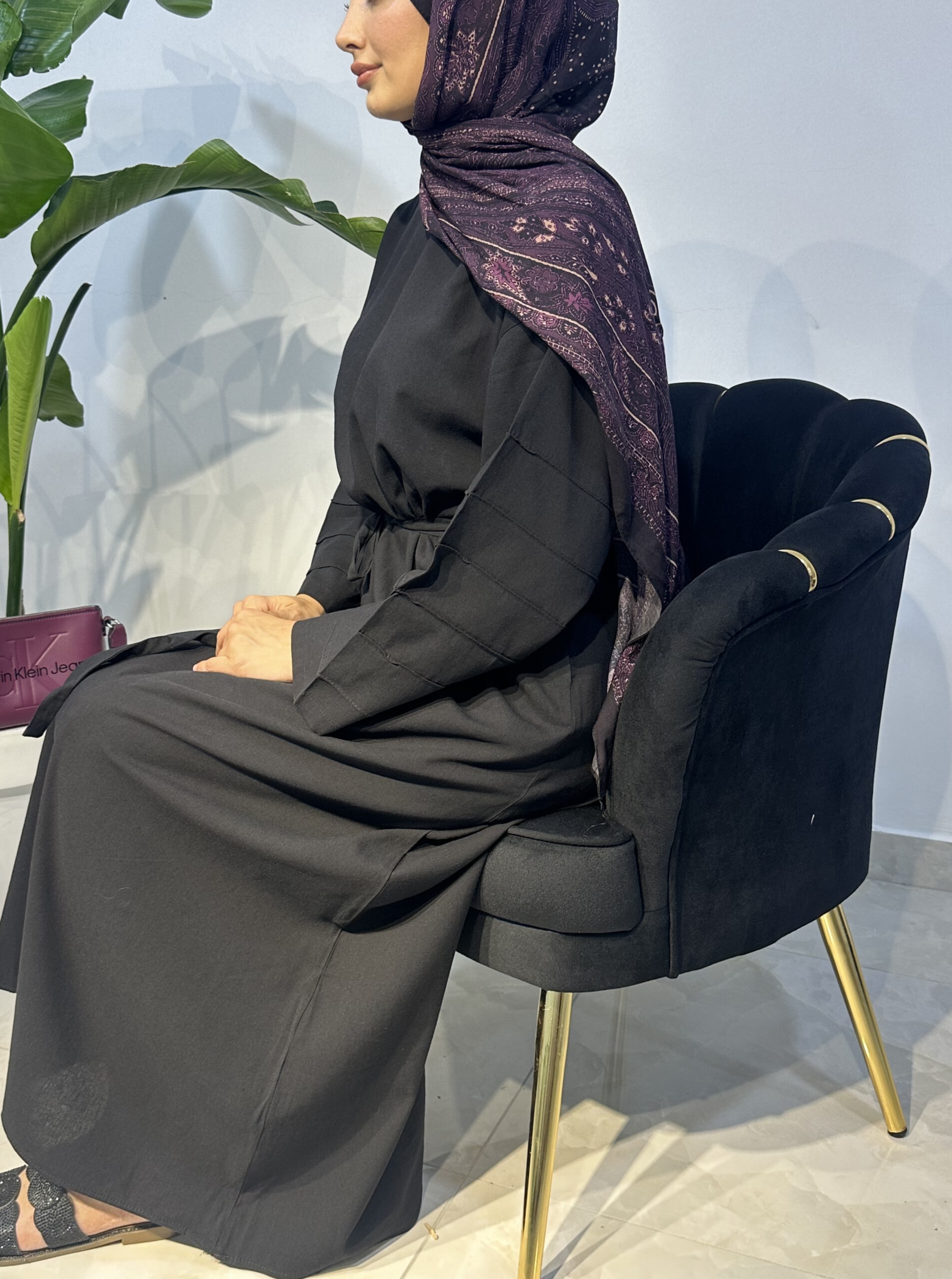 Leinenkleid mit Biesen – Bild 3